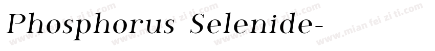 Phosphorus Selenide字体转换